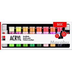 Marabu Acryl Basic Acrylfarbe 34 Stück(e)