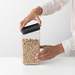 Brabantia Tasty+ Quadratisch Kunststoff Schwarz, Transparent