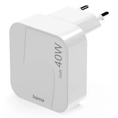 Hama 00125148 Ladegerät für Mobilgeräte Smartphone, Tablets Weiß AC Schnellladung Drinnen