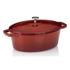 Kela Calido Bräter 4 l Eisenguss, Farbe: Rot