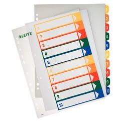 Leitz 12930000 Tab-Register Numerischer Registerindex Polypropylen (PP)