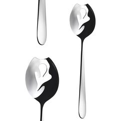 Sola Basic Alpha Servierlöffel Silber 2 Stück(e)