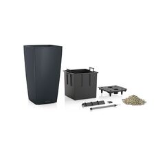 LECHUZA CUBICO Color 40 All-in-One Set Topfpflanzer Freistehend Polypropylen (PP) Graphit
