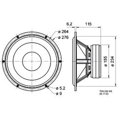 Visaton VS-TIW250XS