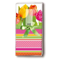 Paper + Design tulips & stri. Taschentücher 1 Päckchen à 10 Taschentücher