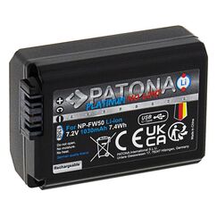 PATONA Platinum Akku mit USB-C Input f. Sony NP-FW50 NEX.3 NEX.3C NEX.5 NEX.5A