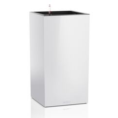 LECHUZA CANTO Premium 40 high Drinnen/Draußen Topfpflanzer Freistehend Recycelbarer Kunststoff Weiß, Farbe: Weiß