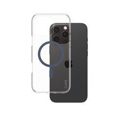 PanzerGlass CARE™ by ® Urban Combat Case Transparent m. Blau MagSafe iPhone 16 Pro Max