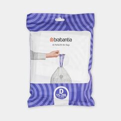 Brabantia 138164 Abfallbeutel 20 l Weiß 40 Stück(e)