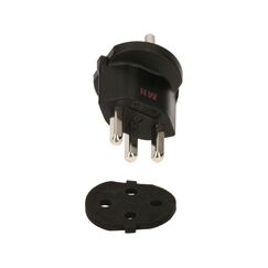 Max Hauri AG 138224 Netzstecker-Adapter Schwarz