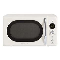 CREATE Retro Chrom, Cremefarben Kombi-Mikrowelle Arbeitsplatte 20 l 700 W