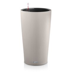 LECHUZA CILINDRO Color 32 Drinnen/Draußen Topfpflanzer Freistehend Recycelbarer Kunststoff Braun, Sand