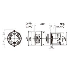 Tamron 13VM308ASIRII Kameraobjektiv Überwachungskamera Schwarz