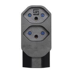 Steffen 14 97 1131 Netzstecker-Adapter Typ J Schwarz