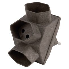 Steffen 14 9745 CO Netzstecker-Adapter T12 T13 Braun