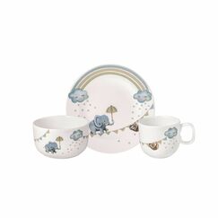 Villeroy & Boch Boho kids Geschirrset 3 Stück(e) Porzellan Mehrfarbig, Weiß