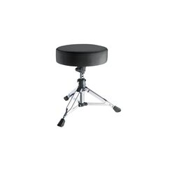 König & Meyer 14010 Piccolino Musikerhocker Schwarz, Edelstahl Gepolsterter Sitz
