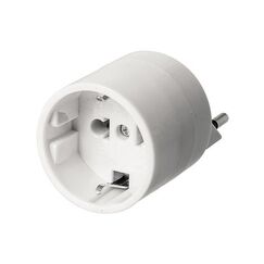 Steffen 1409571 1 Netzstecker-Adapter Typ J (CH) Typ C (Euro-Stecker) Weiß