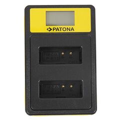 PATONA 141652 Akkuladegerät Batterie für Digitalkamera USB
