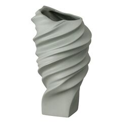 Rosenthal Squall Lava Vase Vase in quadratischer Form Porzellan Grau, Farbe: Grau