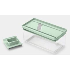 Brabantia 145469 Handreibe/-spiralisierer Box Reibe Grün, Transparent