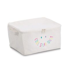 Zeller Present 14548 Aufbewahrungsbox Rechteckig Polyester, Baumwolle Cremefarben