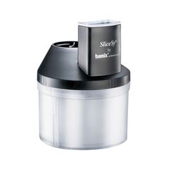 Bamix SliceSy Elektrische Reibe/Spiralisierer Schwarz, Transparent