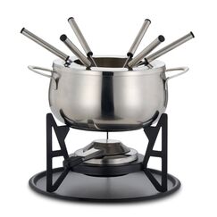Oak & Steel 15031 Fondue Set 2 l Silber