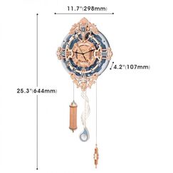 PICHLER Romantische Wanduhr (Lasercut Holzbausatz)