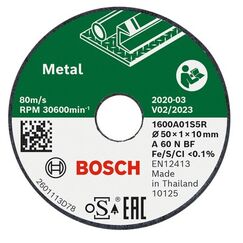 Bosch 1 600 A01 S5Y Winkelschleifer-Zubehör Schneidedisk