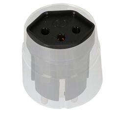 Max Hauri AG 163655 Netzstecker-Adapter Typ C (Euro-Stecker) T13 Schwarz