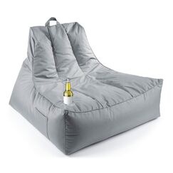 Lumaland 16503 Sitzsack Grau Drinnen Stuhl, Farbe: Grau