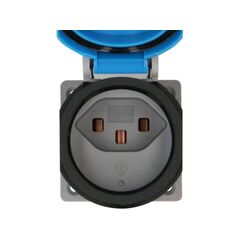 Max Hauri AG 166098 Steckdose Typ 23 Blau, Grau