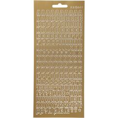 Creativ Company 170214 Dekorativer Aufkleber Gold