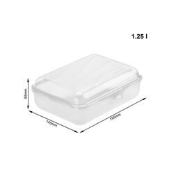 Rotho Funbox Brotdose 1,25 l Transparent 1 Stück(e), Farbe: Transparent