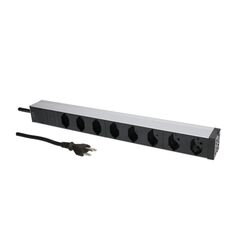 Max Hauri AG 171268 Stromverteilereinheit (PDU) 8 AC-Ausgänge 1U Schwarz