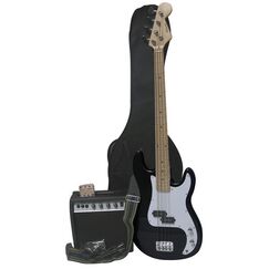 MAX Music GigKitBl E-Bassgitarre Schwarz, Weiß 6,75 kg