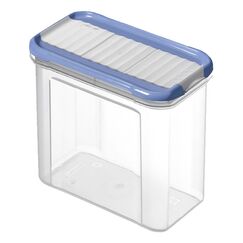 Rotho DOMINO Rechteckig Container 1 l Blau, Transparent 1 Stück(e)