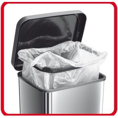 Rotho Paso 40 l Rechteckig Metall, Kunststoff Silber, Farbe: Silber