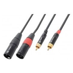 PD-Connex 176.680 Audio-Kabel 1,5 m 2 x XLR (3-pin) 2 x RCA Schwarz