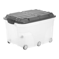 Rotho 17666 Aufbewahrungsbox Rechteckig Polypropylen (PP) Anthrazit, Transparent