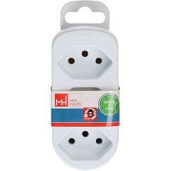 Max Hauri AG Basic Line Steckdosenleiste 4x Typ 13 sw Schalter 1.5m Green+Fair