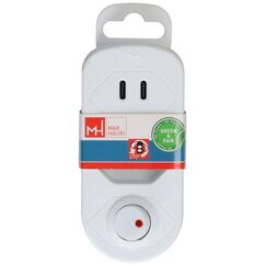 Max Hauri AG Basic Line Steckdosenleiste 4x Typ 13 sw Schalter 1.5m Green+Fair, Farbe: Weiß