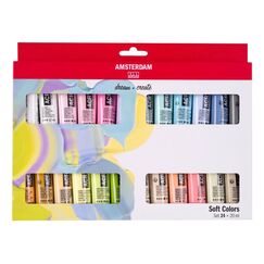 Amsterdam 17820524 Acrylfarbe 20 ml Blau, Grün, Grau, Hellblau, Hellgrün, Lila, Rose, Türkis, Ultramarine, Gelb Tube