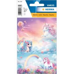 HERMA Schuletiketten Happy Unicorns