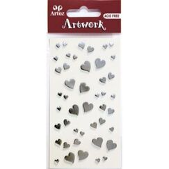 Artoz 185570-48 Dekorativer Aufkleber Silber