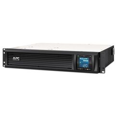 APC Smart-UPS C, Line-Interactive, 1000VA, Rackmontage 2 HE, 230V, 4x IEC C13 Ausgänge, SmartConnect, USB und serielle Kommunikation, AVR, Grafik-LCD