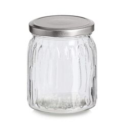 Zeller Present 19059 Lebensmittelaufbewahrungsbehälter Rund Behälter 0,47 l Transparent, Metallisch 1 Stück(e)
