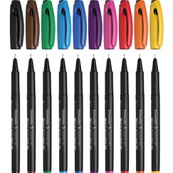 Schneider Schreibgeräte Topliner 967 Fineliner Medium Mehrfarbig 10 Stück(e)