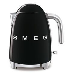 SMEG Wasserkocher 50's schwarz 1.7 l, 2400 Watt, Kalkfilter